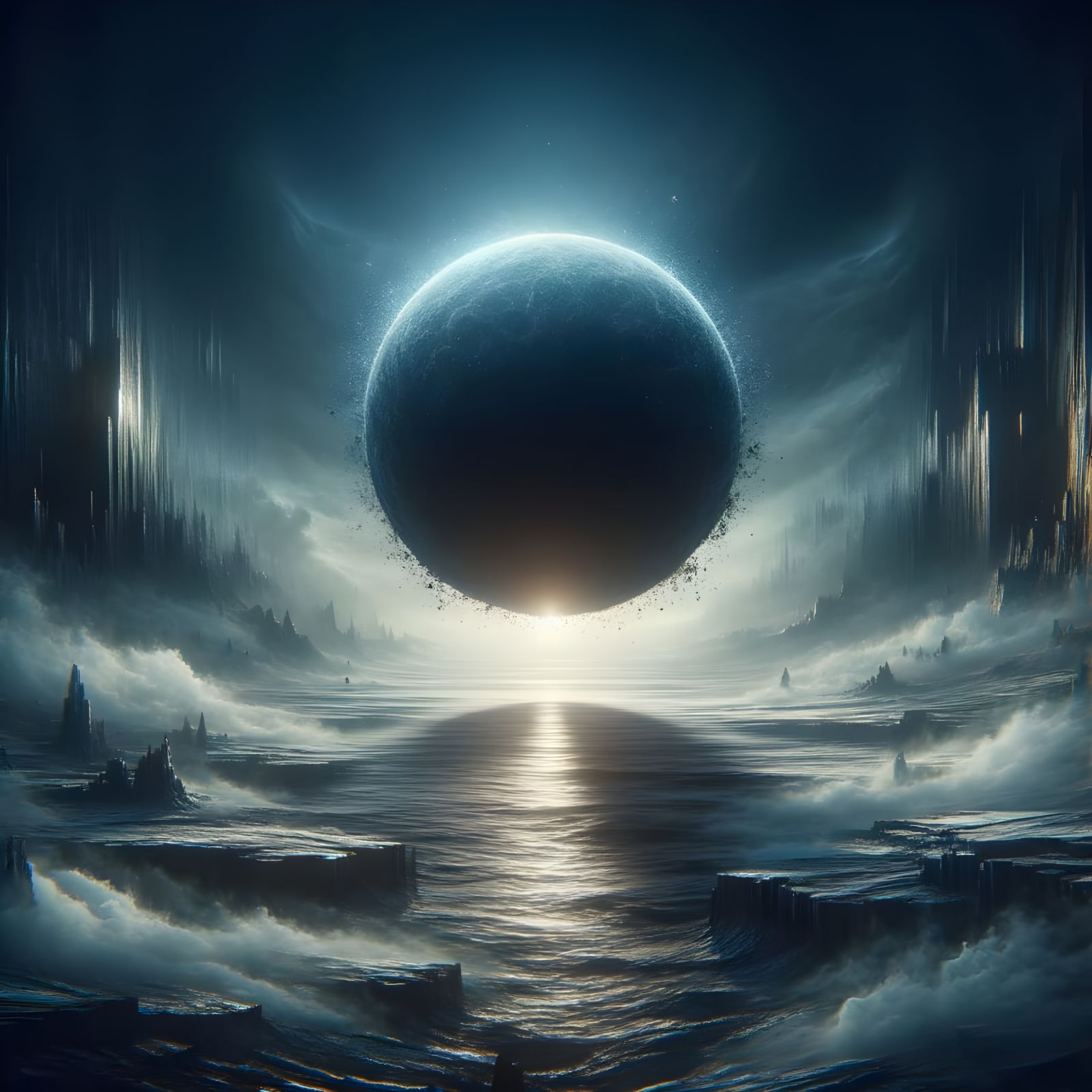 Ominous Air Orb Concept Art in Dark Fantasy