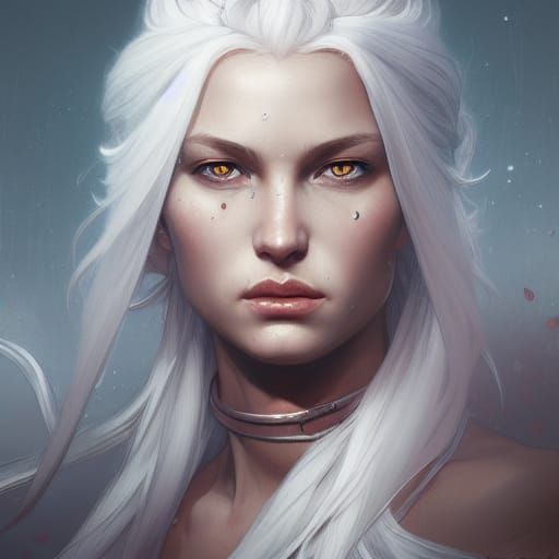 Warrior Princess Portrait in Hyperdetailed Digital Art