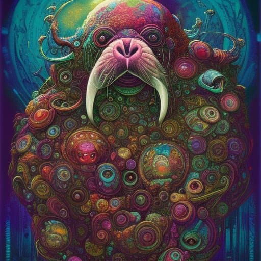 Multifaceted Abomination: A Sci-Fi Walrus Nightmare
