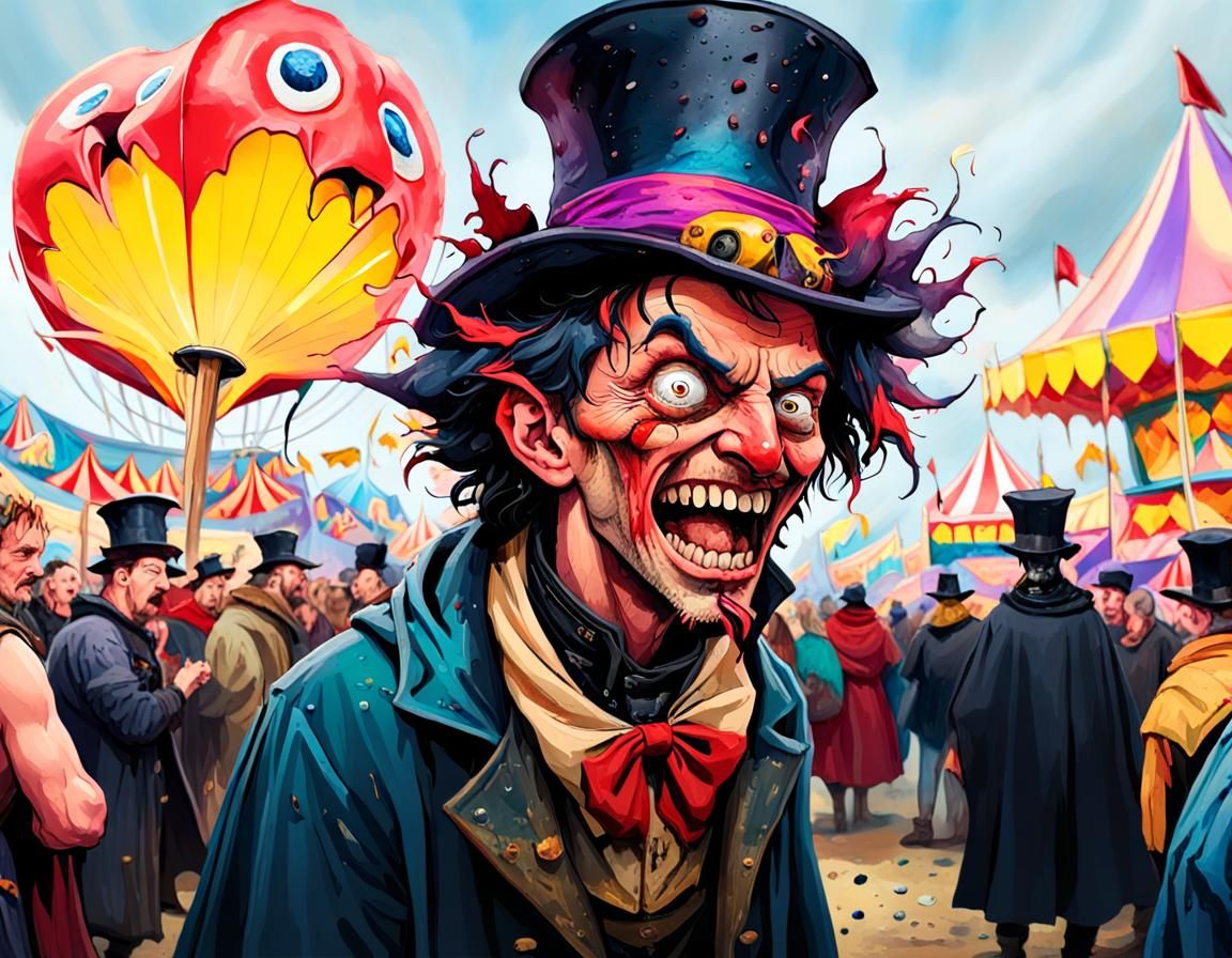 Ominous Vagabond at Carnival in Punk Rock Art