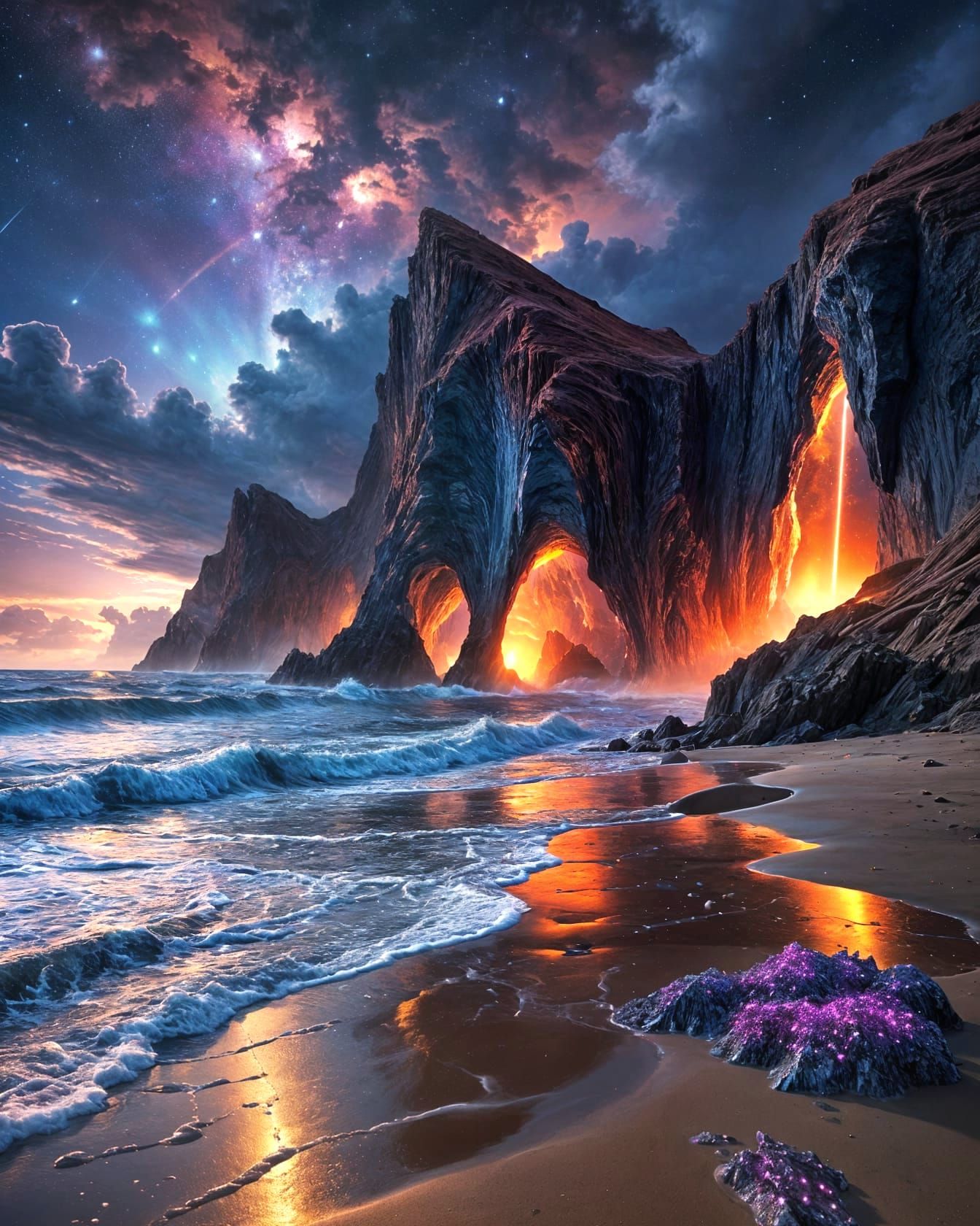 Breathtaking alien landscape