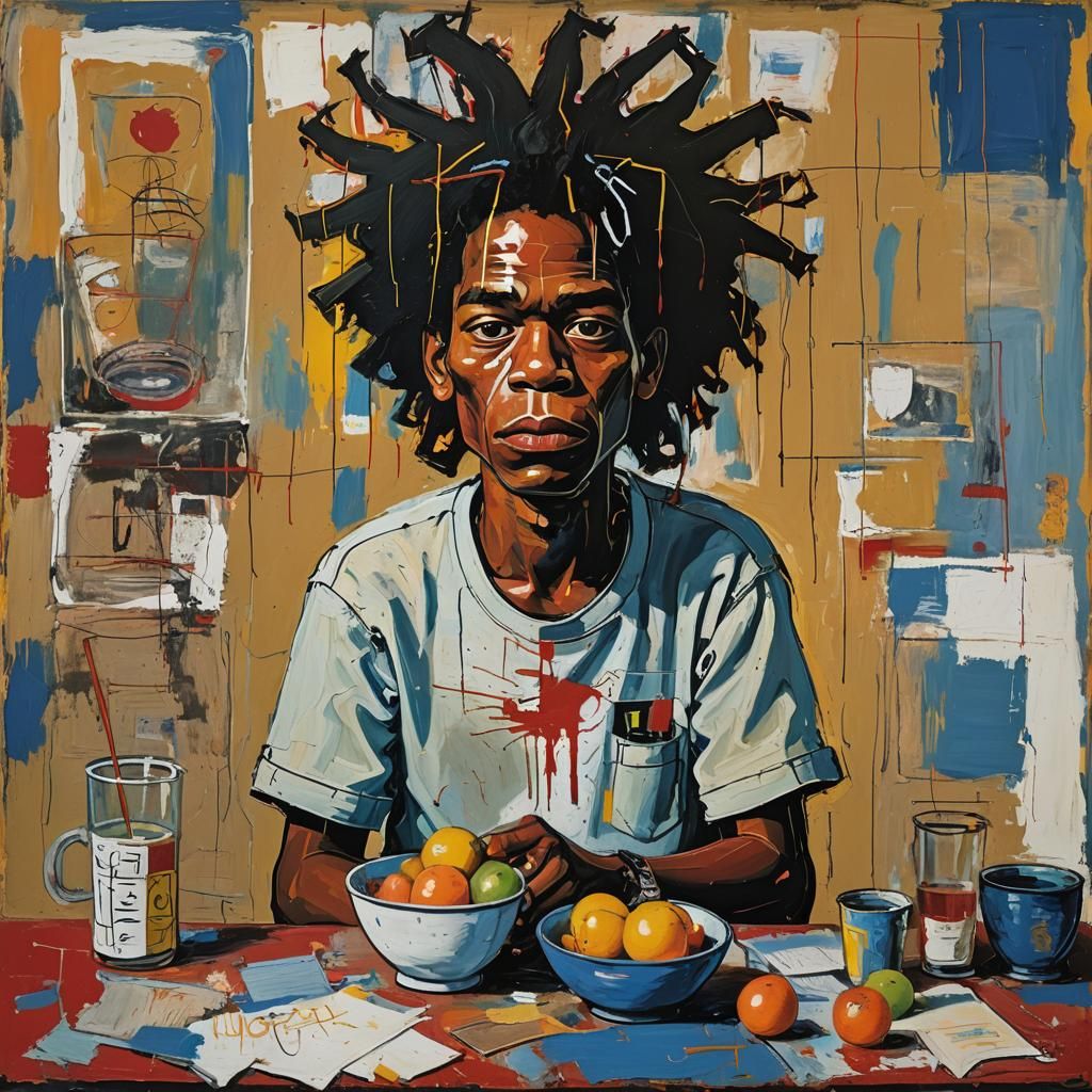 Neo-Expressionist Still Life with Bold Brushstrokes