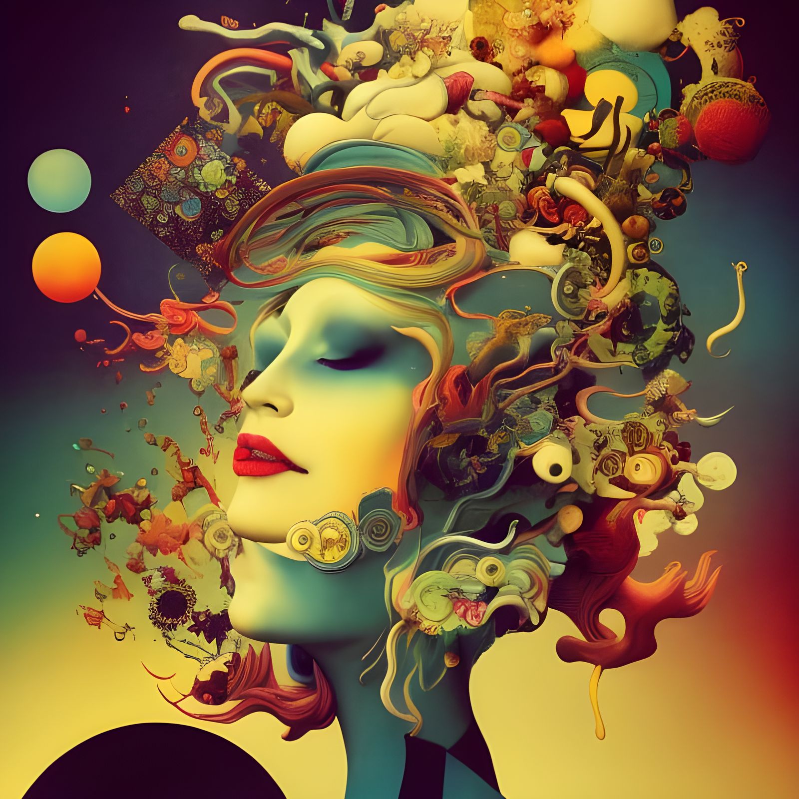 Surreal Mindscape in Vivid Colors