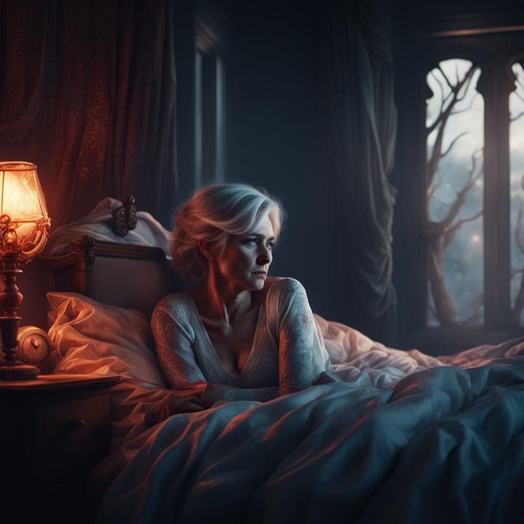 Heartbroken Woman Visited by Lover's Ghost