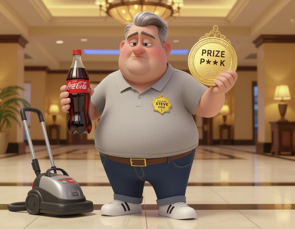 Pixar Style Award Winner 'STEVE' with Coca-Cola