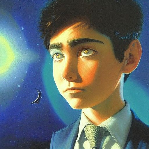 Artemis Fowl as Oil Painting