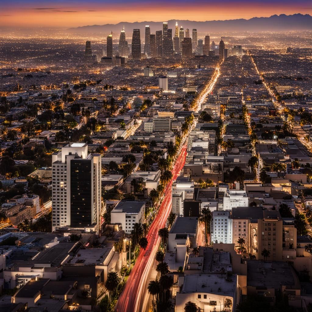 City of Angels: An Urban Nightscape