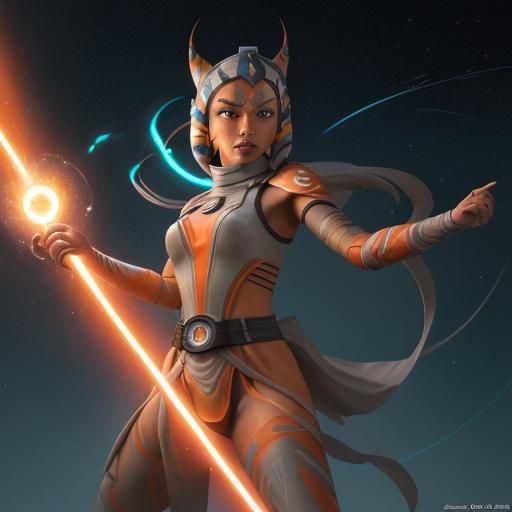 Ahsoka as Naruto with Galaxy Orb