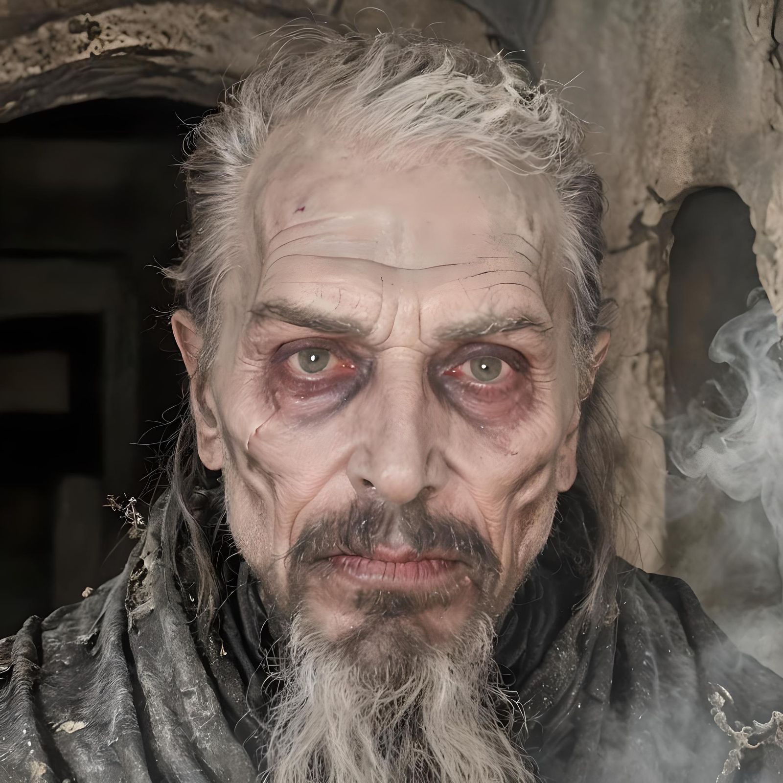 Horror-Themed Lich Transformation with Decayed Features