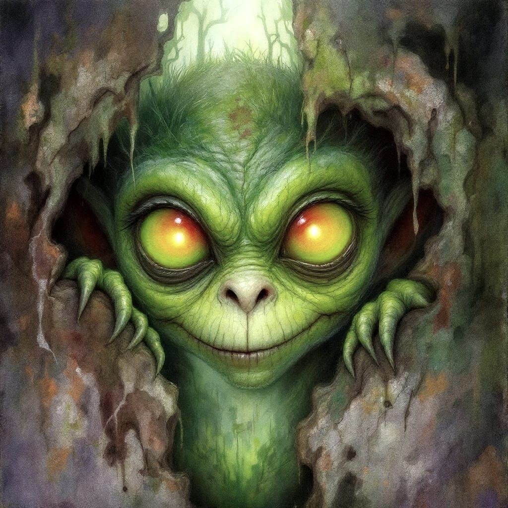 Green and mean forrest imp