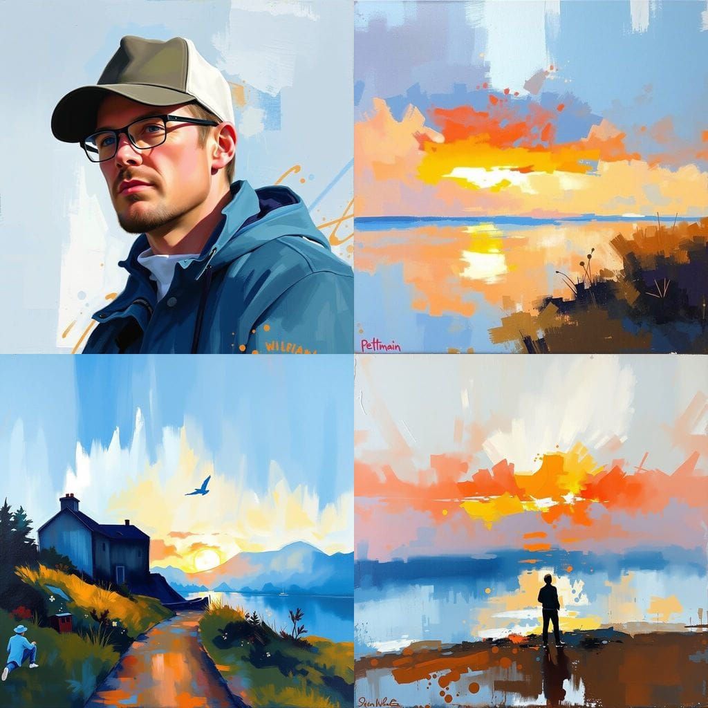 Surreal Whimsy in Dreamlike Fantasy Landscape