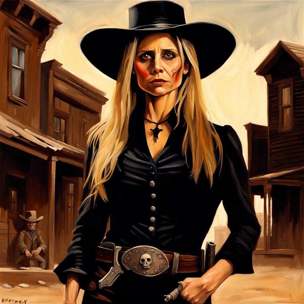 Western Gunslinger Fantasy Poster Art
