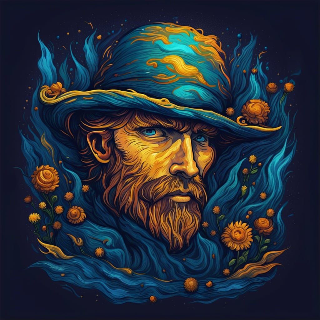 Dream On: Van Gogh Tribute Logo Design