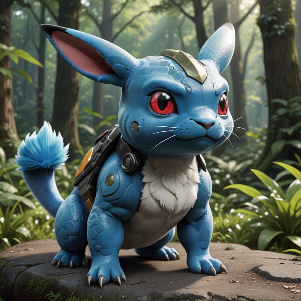 Hyper-realistic Pokémon Hybrid