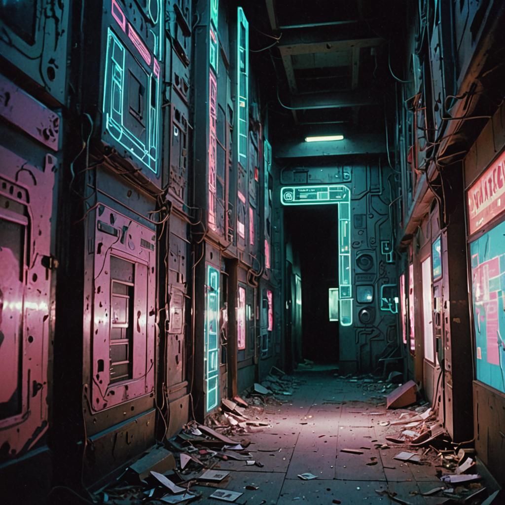 Cyberpunk Back Alley Dreamscape on VHS