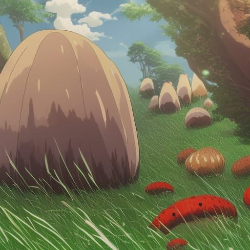 Giant Witches Eggs Stinkhorn Mushroom Spider Cross