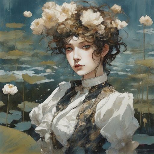 Steampunk Victorian Princess Portrait: Mechanical Elegance