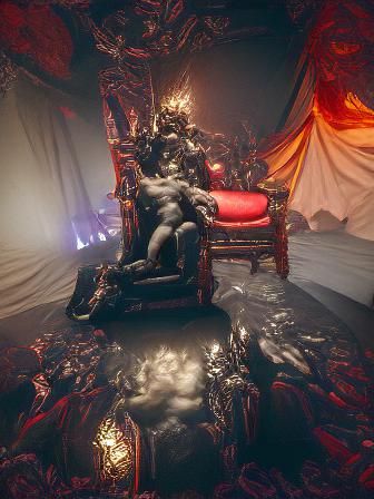 Belial as King: Renaissance-Style Throne Portrait