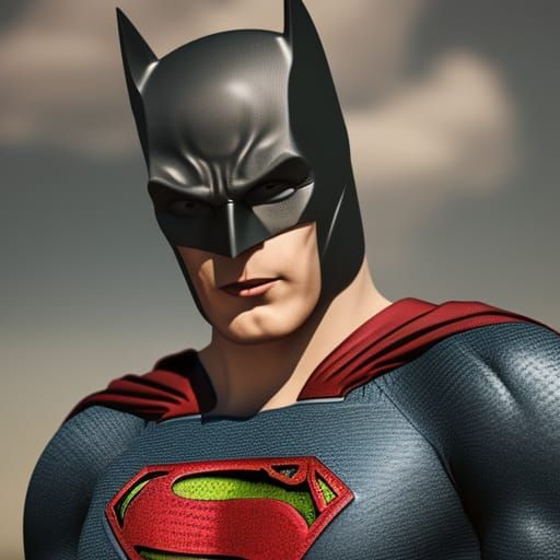 Batman as Superman in 8K Resolution