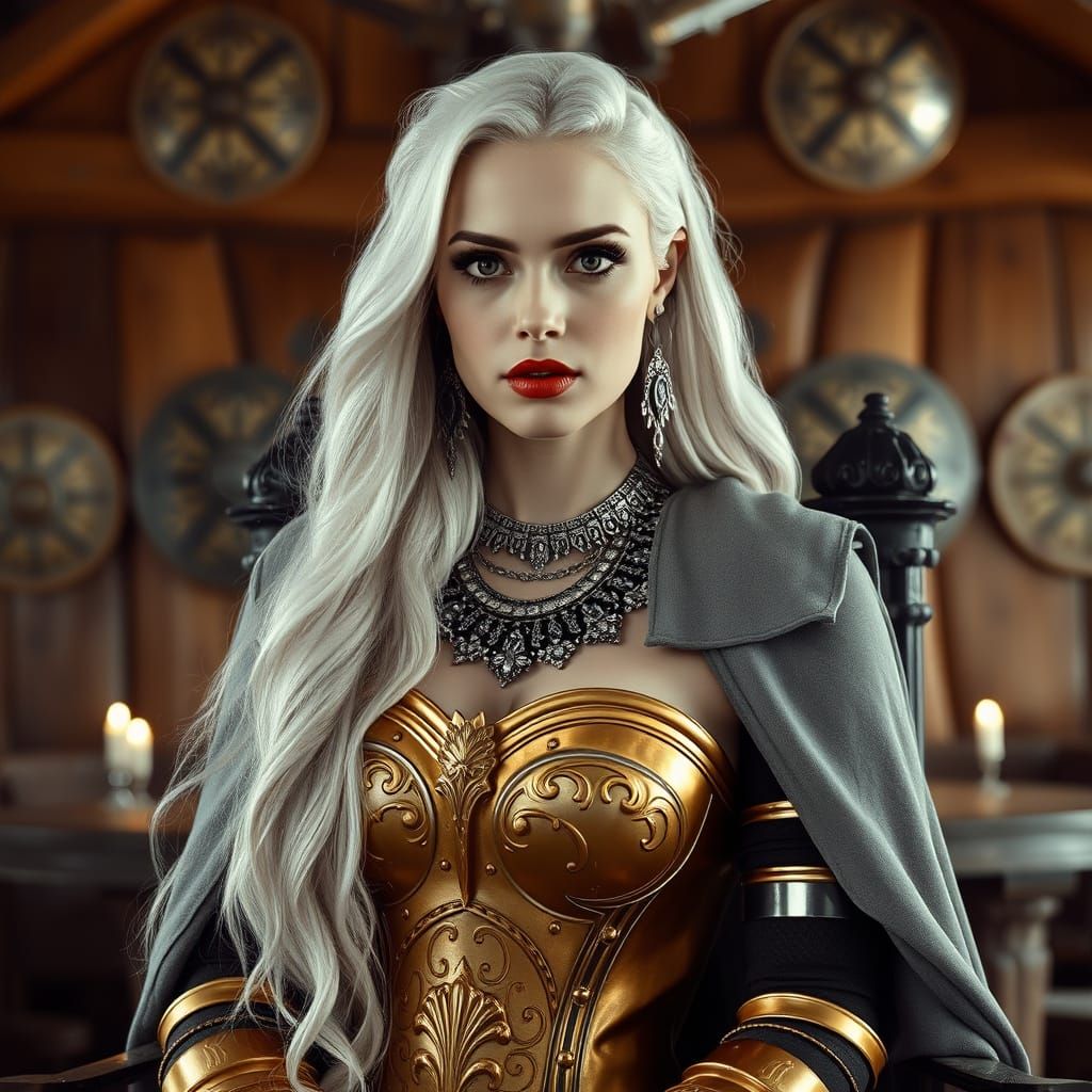 Viking Goddess in Regal Splendor
