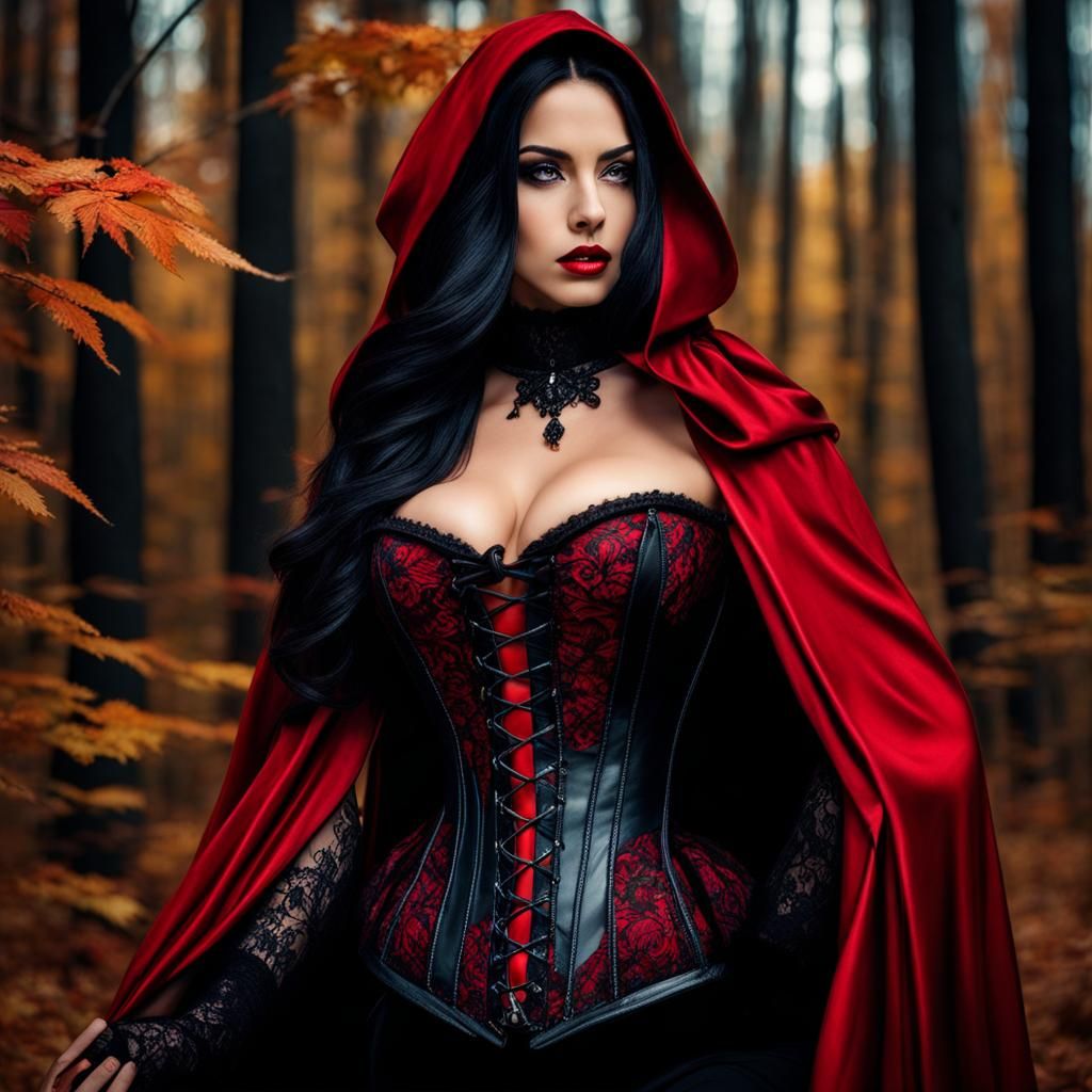 Gothic red riding hood