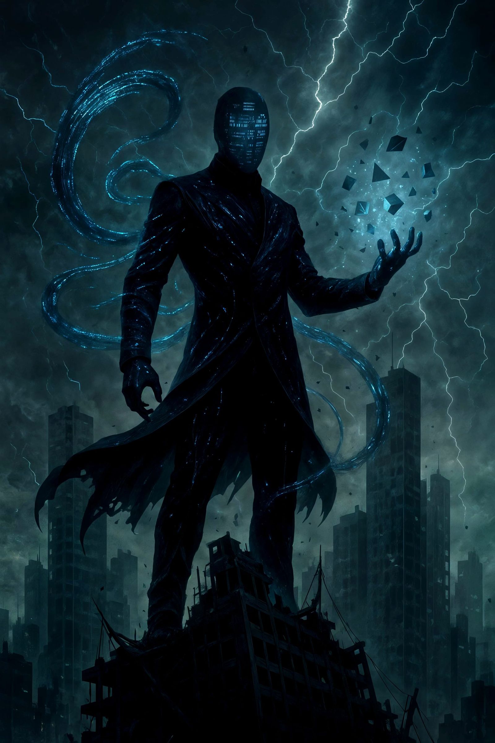 Cipher: Digital Supervillain of Collapsing Skyscraper