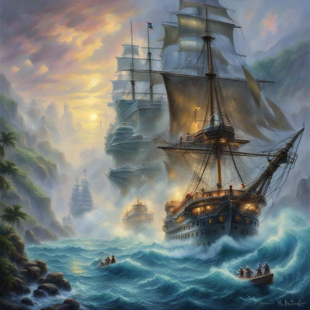 Caribbean Pirates Attack Cruise Ships in Ethereal Style