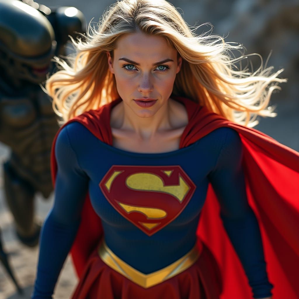 Supergirl -v- Xenomorph 2