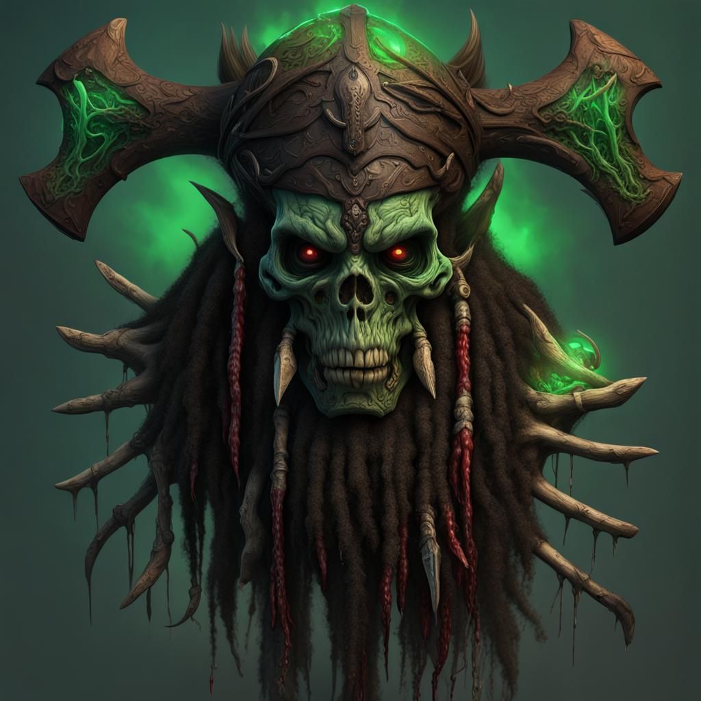 Haitian Voodoo Dwarf Warrior with Axe