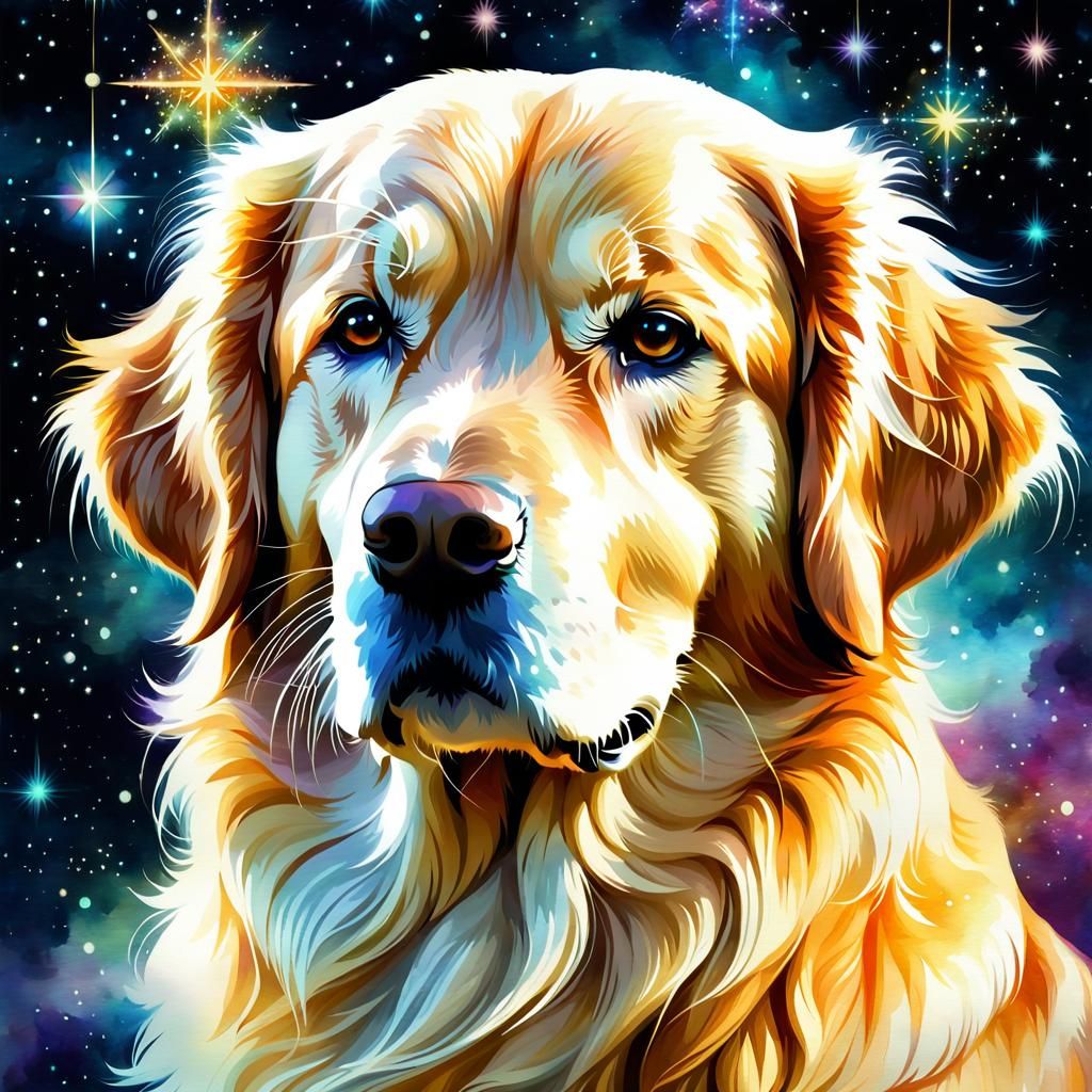 Celestial Golden Retriever