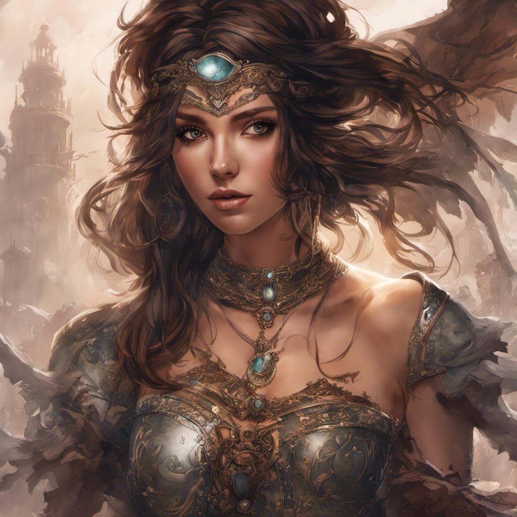 Hyperdetailed Female Thief Concept Art in Dark Fantasy Style