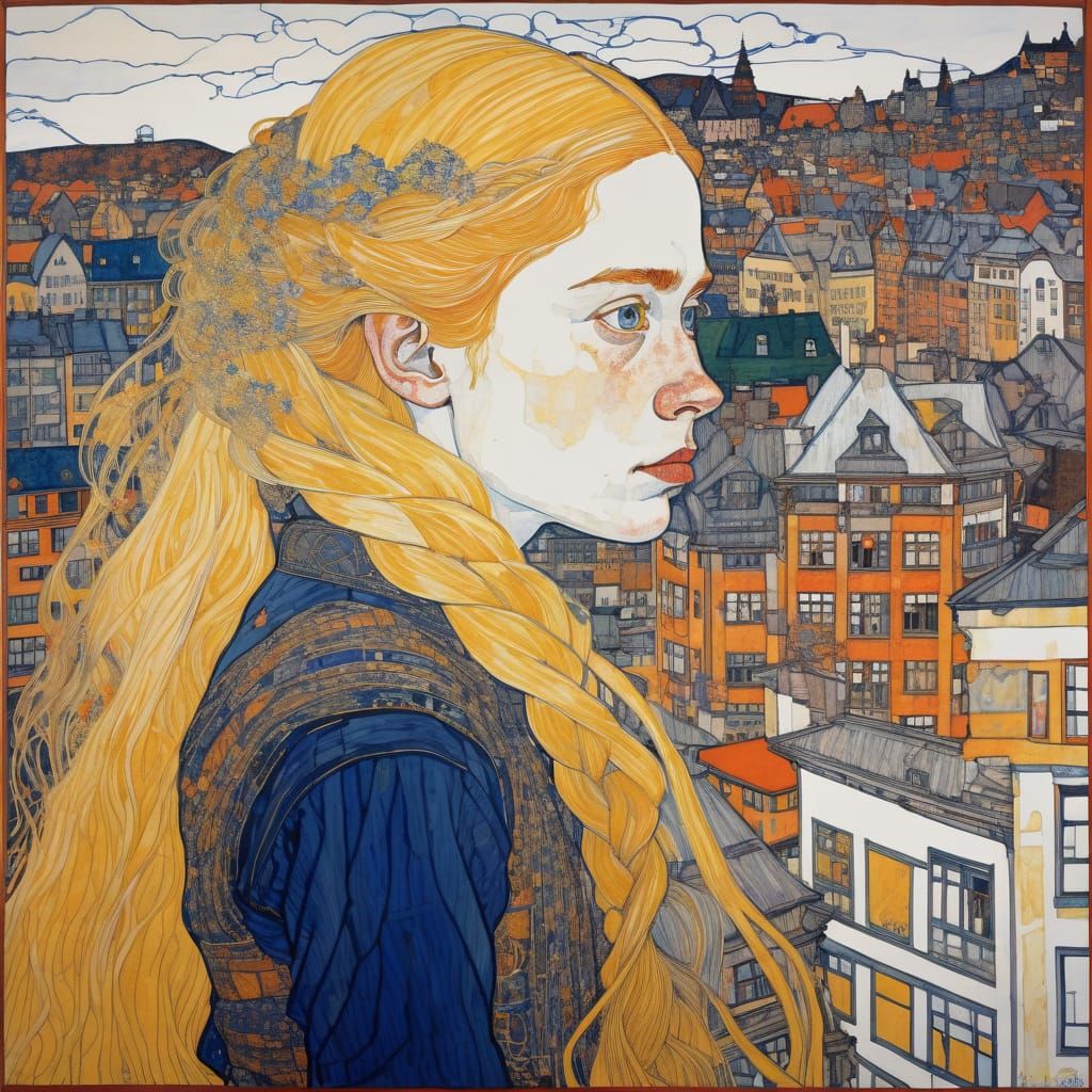 Rapunzel in Golden Splendor, Inspired by Masters