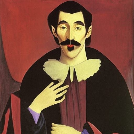 Vampire Lord Portrait in Velazquez Style