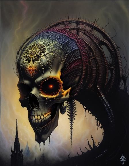 Gothic Horror Hells Angels Emblem