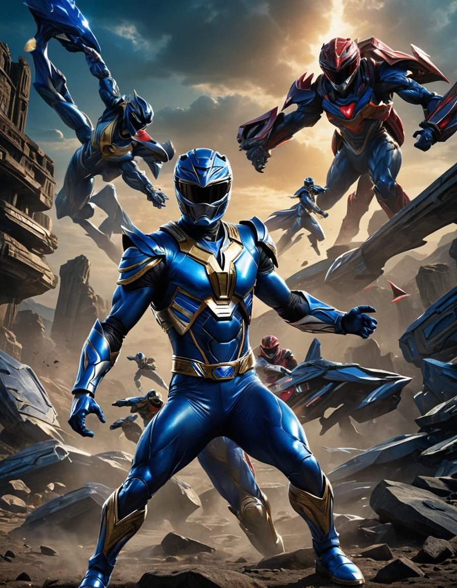 Blue Power Ranger Solo Movie Poster
