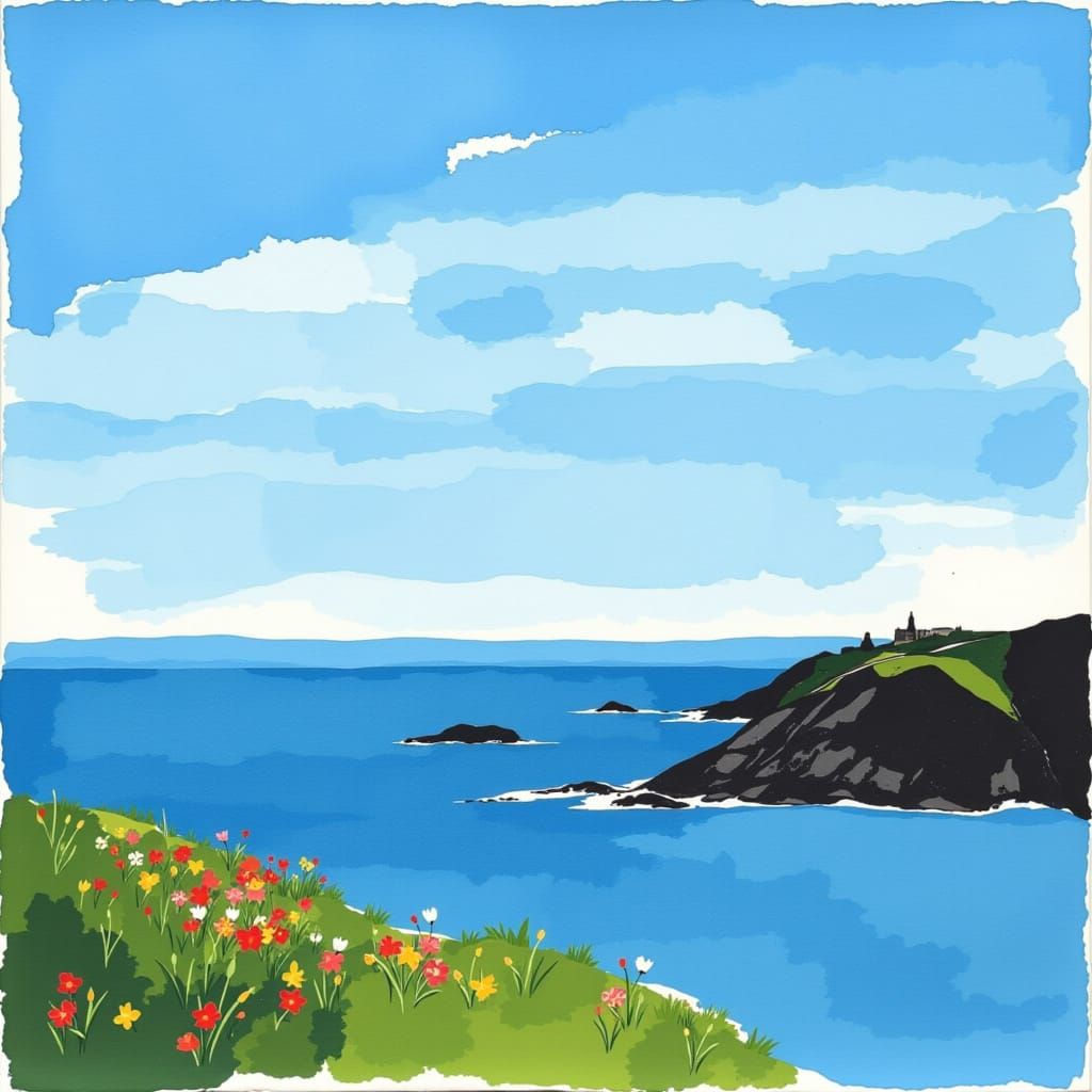 Penzance Cornwall under Azure Skies