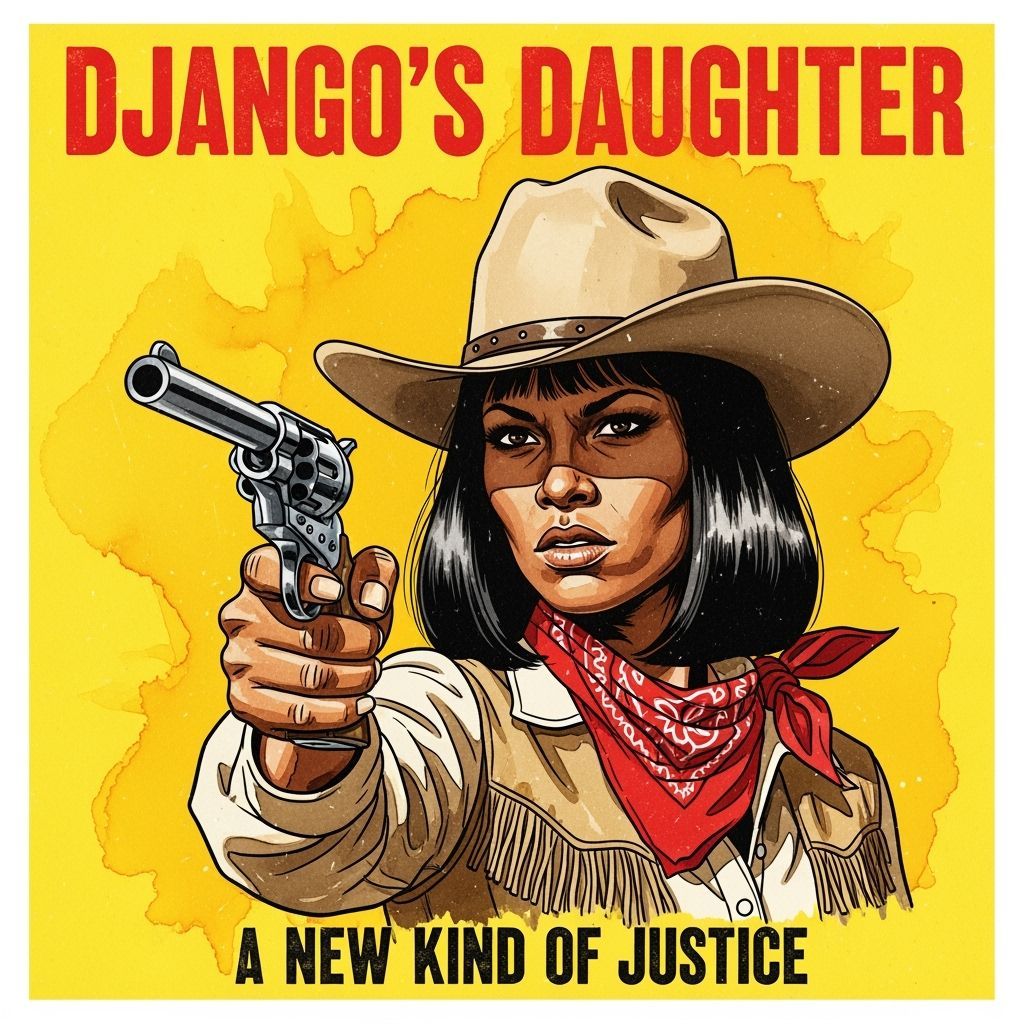 Django's Daughter: 1970s Action Movie Poster
