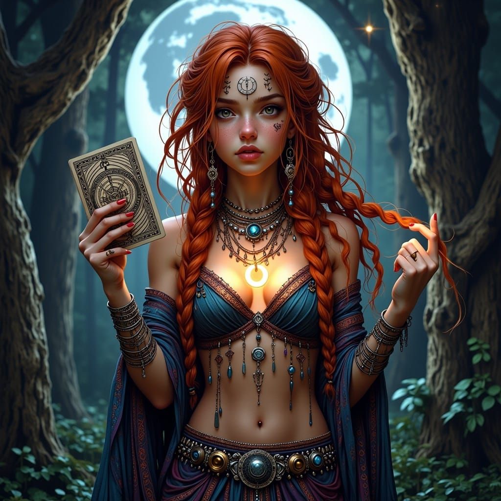 Magical Gypsy Woman in Fantasy Octane Render