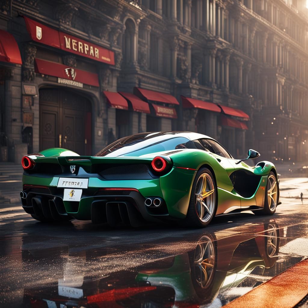Ferrari LaFerrari in Detailed Matte Painting