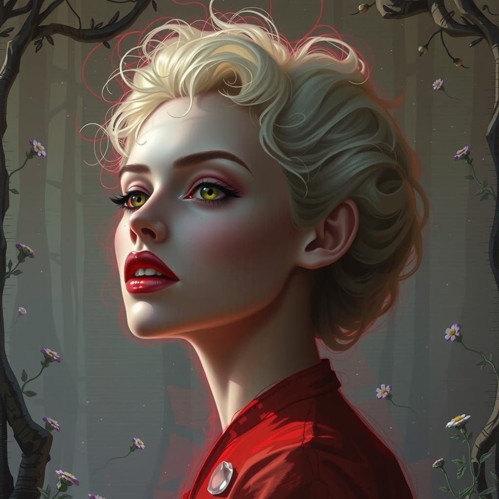 Enchanting Fairy in Lush Forest, Digital Art