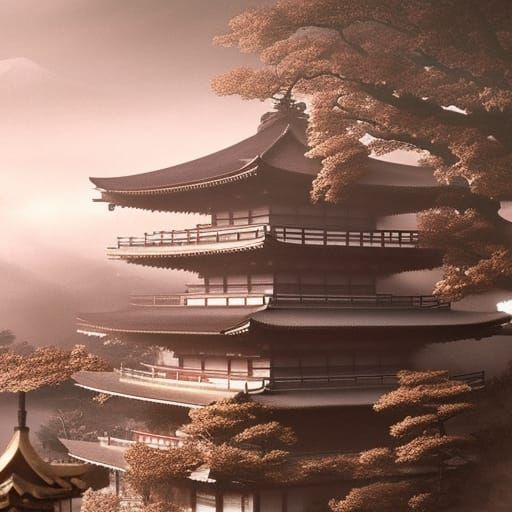 Stunning Cherry Tree: Epic Digital Matte Painting