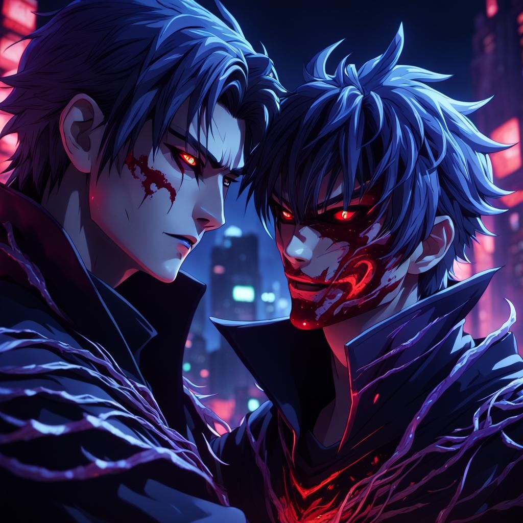 Ghoul's Kagune Grabs Victim in Dark Anime Fantasy