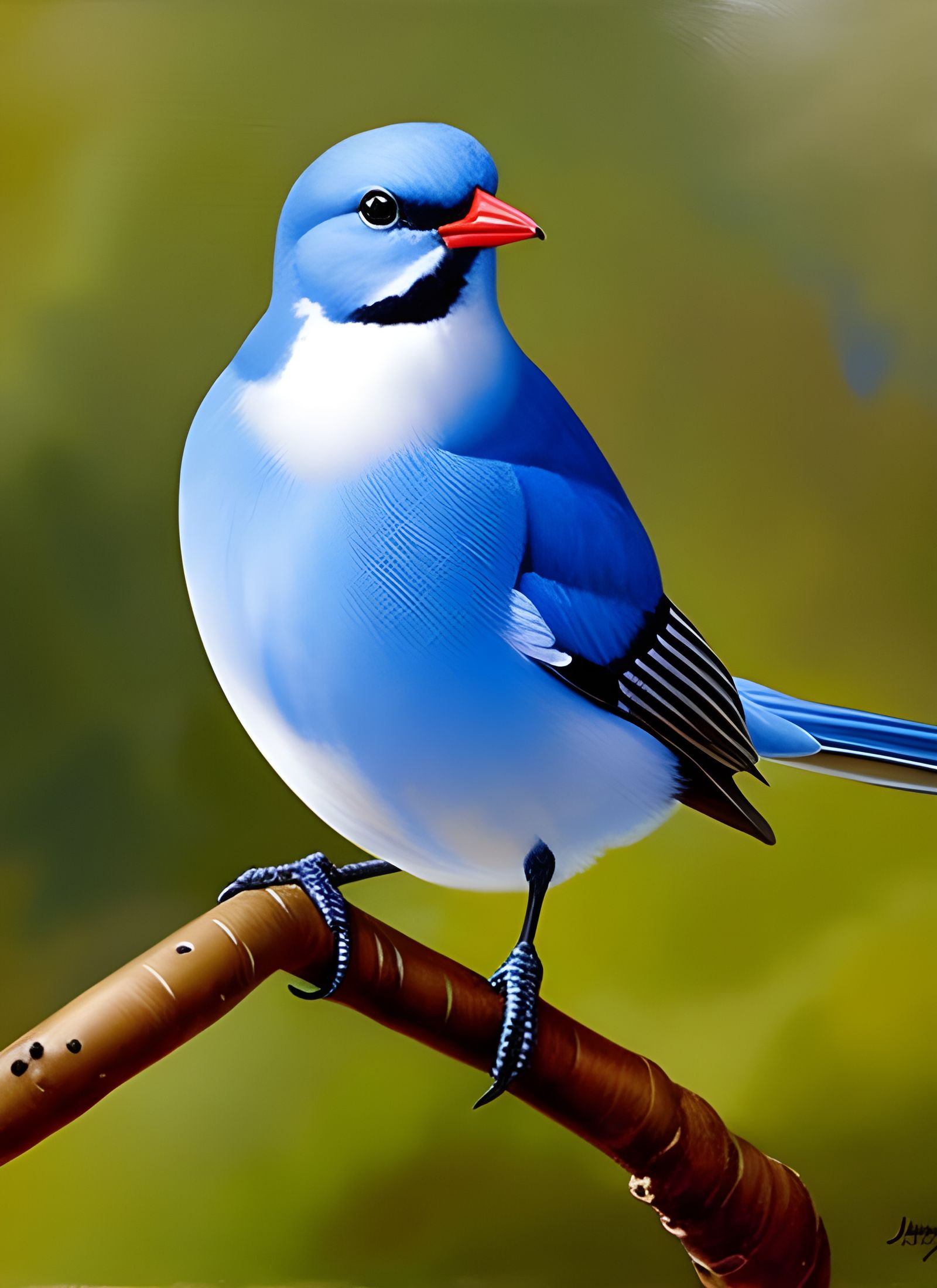 Birds Oil Painting with Dreamy Lighting