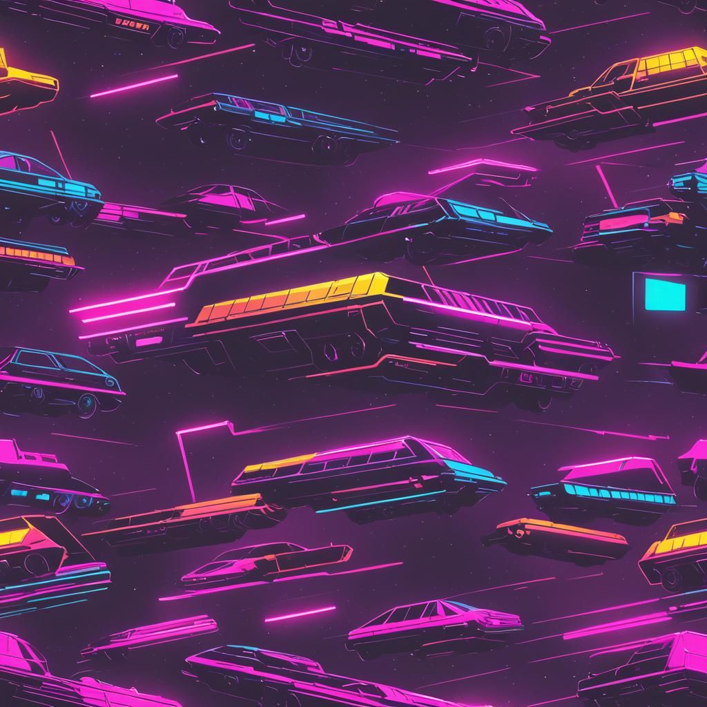 Synthwave Neon Retro Design