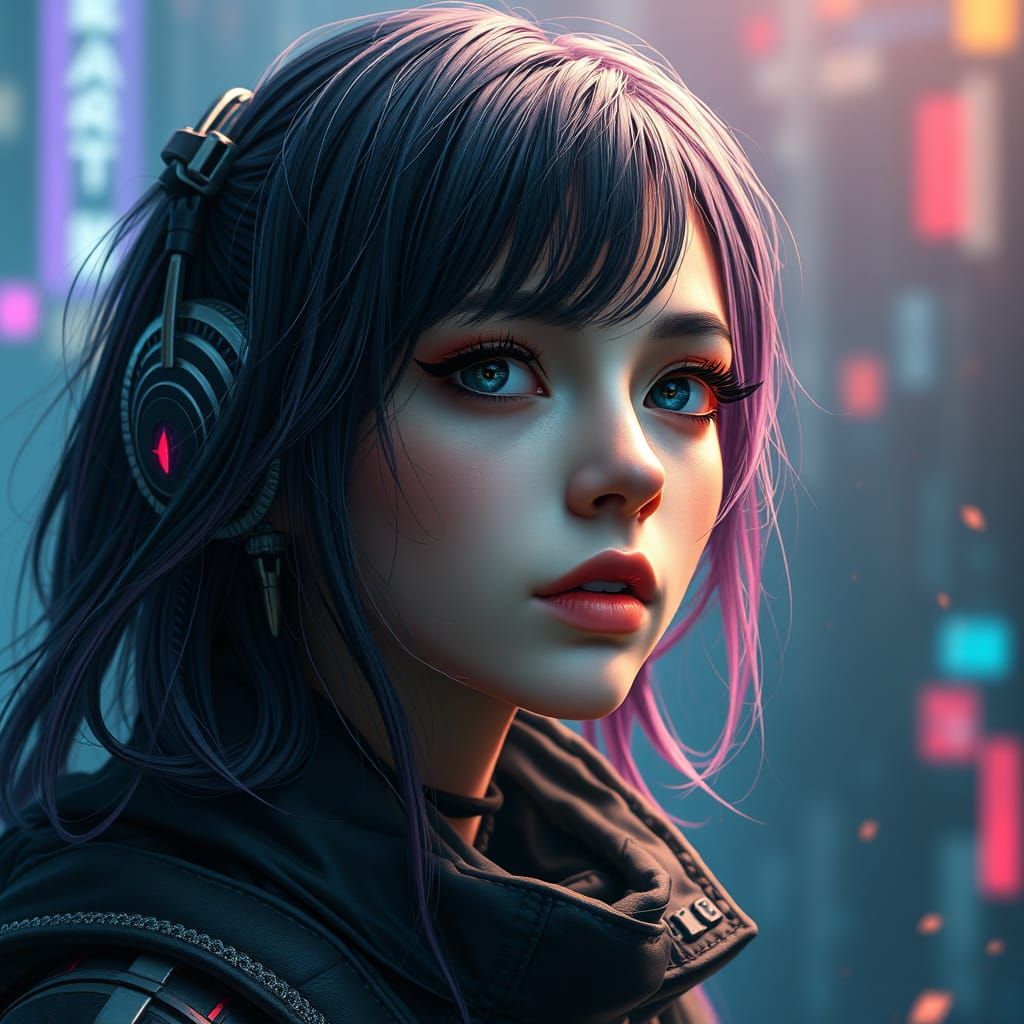 Cyberpunk girl