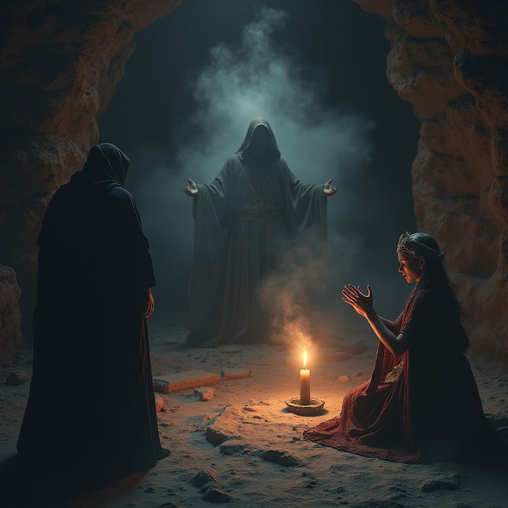 Mysterious Figure Conjures Prophet Shmuel in Ancient Cave