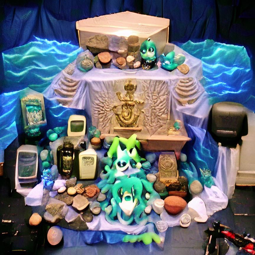 Ancient Altar to a Green Sea Deity