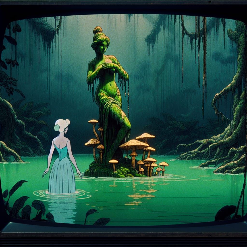 Golden Goddess in Jungle Depths