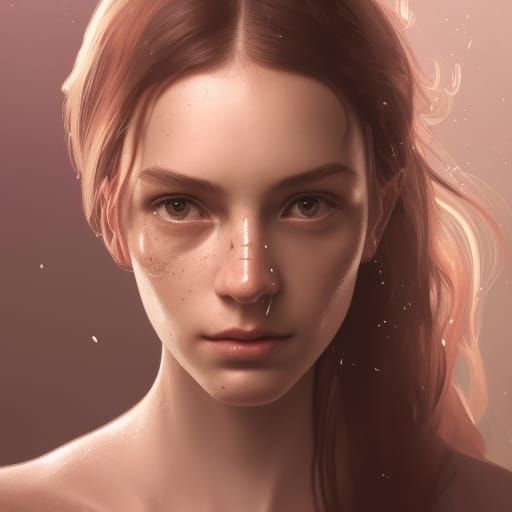 Glass Bottle and Book: Hyperdetailed Art Portrait