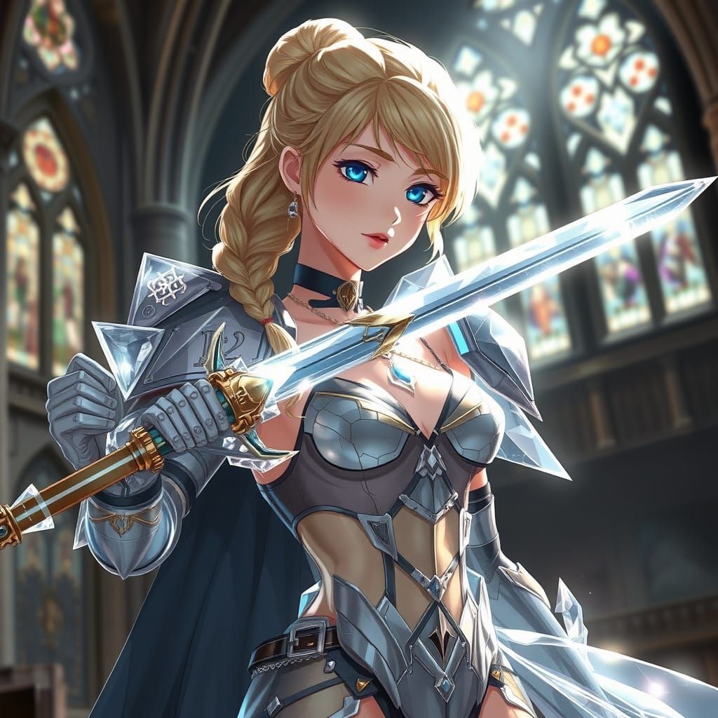 Cinderella in Transparent Crystal Power Armor